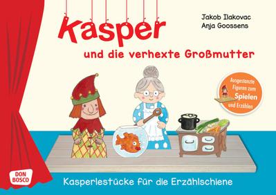 Kasper und die verhexte Großmutter. Erzählschienen-Figurenset, m. 1 Beilage