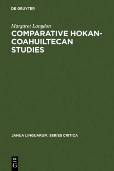 Comparative Hokan-Coahuiltecan Studies