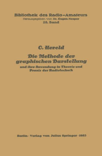 Die Methode der graphischen Darstellung und ihre Anwendung in Theorie und Praxis der Radiotechnik