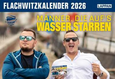 Männer, die aufs Wasser starren - Flachwitzkalender 2026