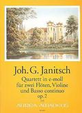 Quartett e-Moll op.2 für 2 Flöten,Violine und Bc