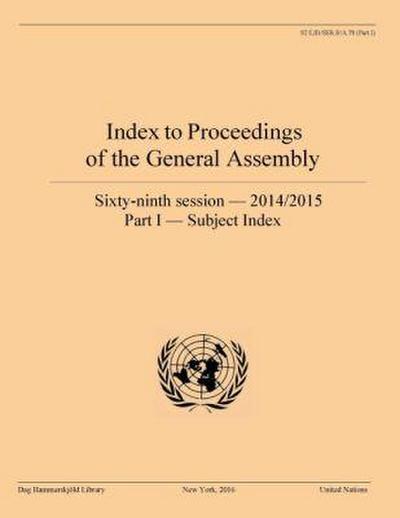Index to Proceedings of the General Assembly 2014/2015: Part I - Subject Index