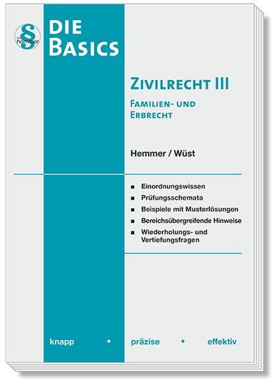 Basics Zivilrecht III - Familien- und Erbrecht