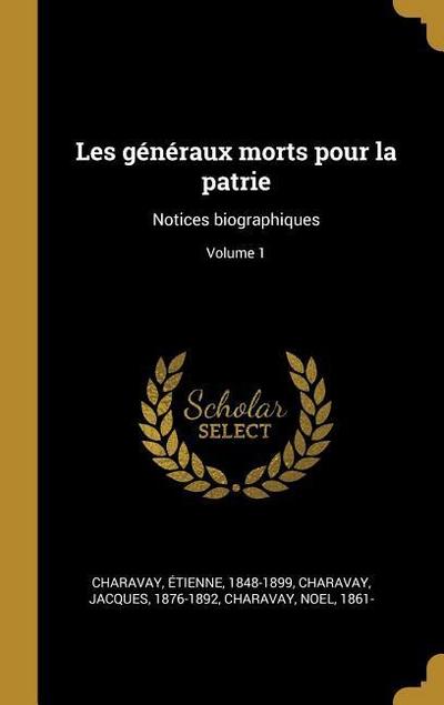 Les généraux morts pour la patrie