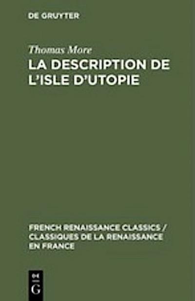 La description de l’isle d’utopie