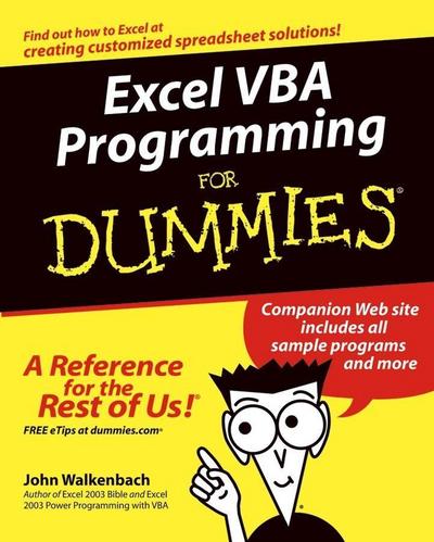 Excel VBA Programming For Dummies