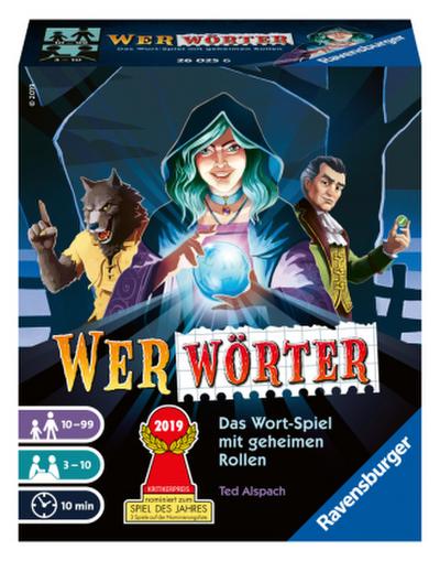 Ravensburger 26025 Werwörter - Spannendes Wort-Ratespiel für Erwachsene und Kinder ab 10 Jahren, Ideal für Spieleabende mit Freunden oder der Familie für 3-10 Spieler