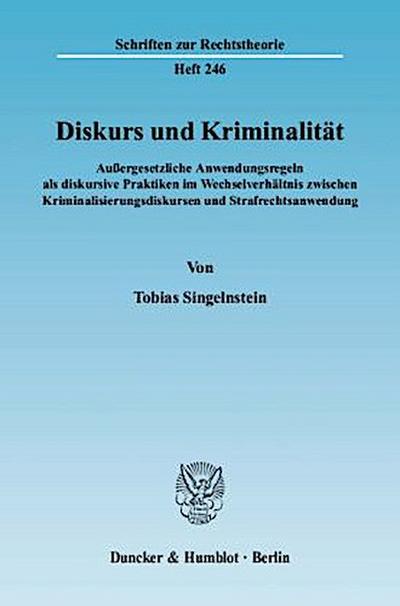 Diskurs und Kriminalität