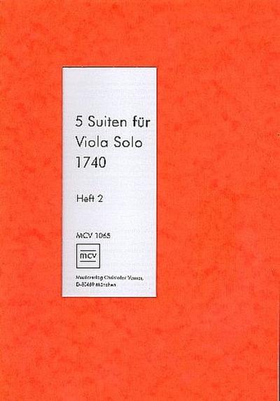 5 Suiten von 1740 Band 2 (Nr.4-5) für Viola