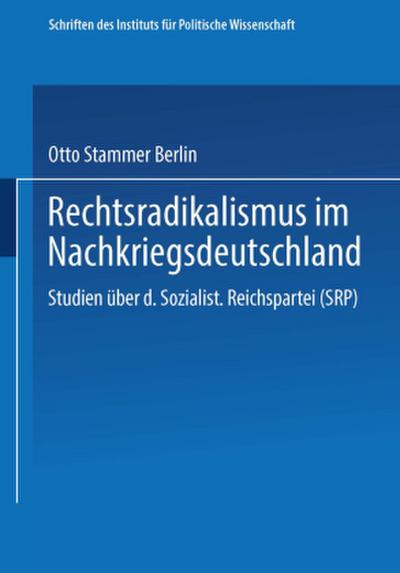 Rechtsradikalismus im Nachkriegsdeutschland