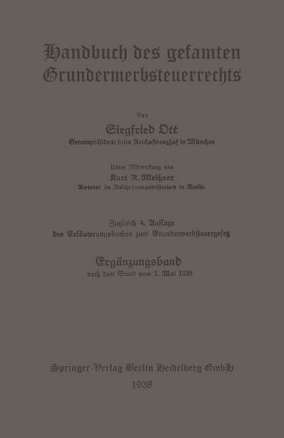 Handbuch des gesamten Grunderwerbsteuerrechts