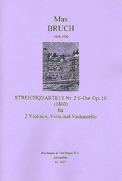 Quartett E-Dur Nr.2 op.10für 2 Violinen, Viola und Violoncello