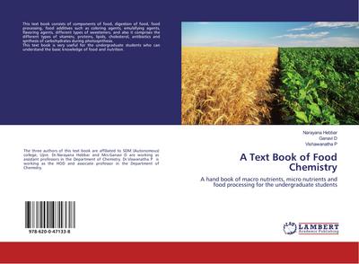 A Text Book of Food Chemistry