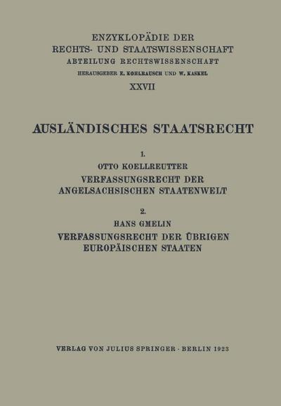 Ausländisches Staatsrecht