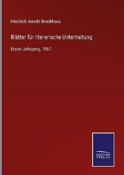 Blätter für literarische Unterhaltung