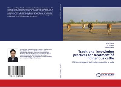 Traditional knowledge practices for treatment of indigenous cattle
