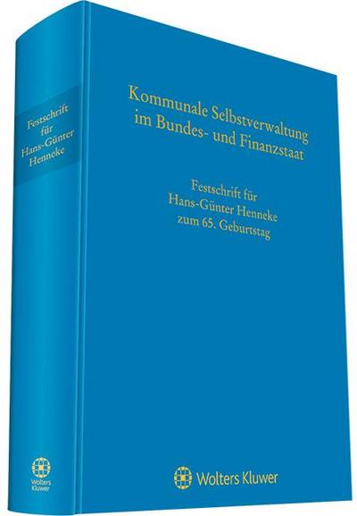 Festschrift für Hans- Günter Henneke zum 65. Geburtstag