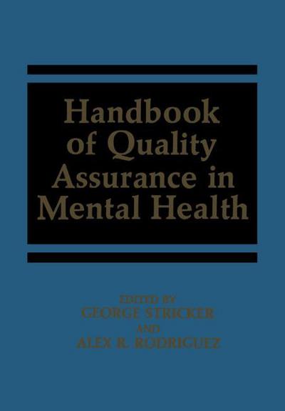 Handbook of Quality Assurance in Mental Health