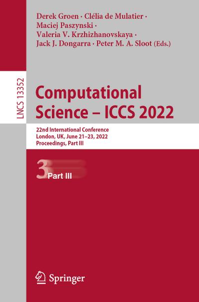 Computational Science - ICCS 2022