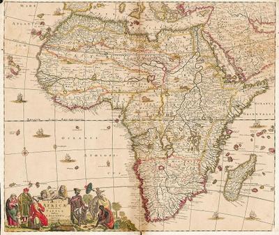Africa 1690, Planokarte - Theodorus Danckerts