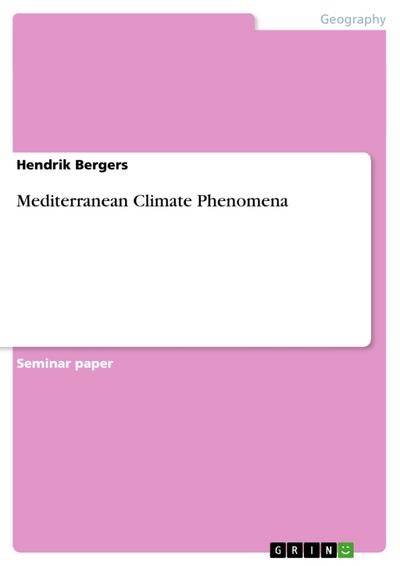 Mediterranean Climate Phenomena