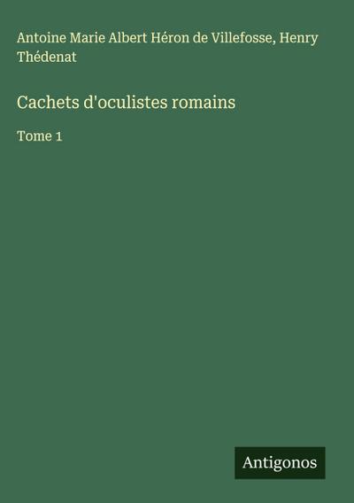 Cachets d’oculistes romains