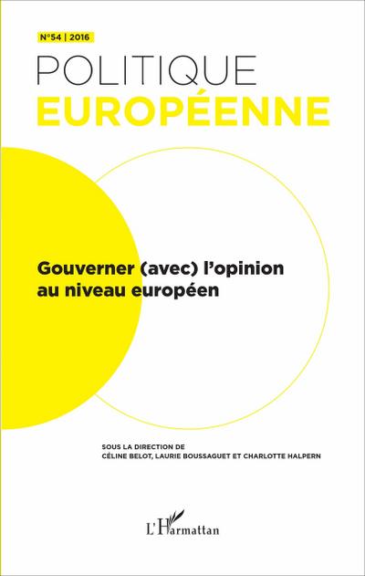 Gouverner (avec) l’opinion au niveau européen