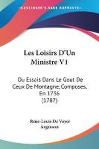 Les Loisirs D’Un Ministre V1