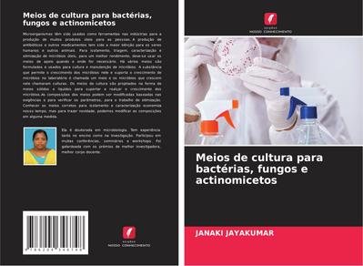 Meios de cultura para bactérias, fungos e actinomicetos