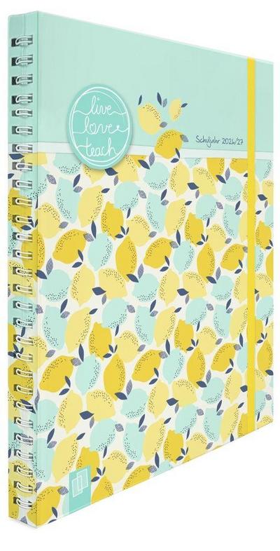 Mein Lehrerplaner A5+ - Ringbindung - Lehrerkalender für das Schuljahr 2026/2027 - Zitronentanz