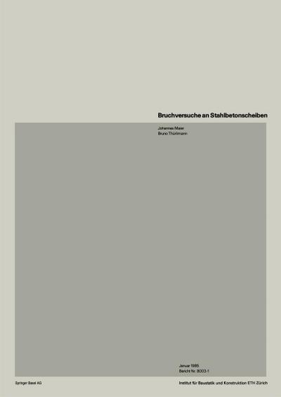 Bruchversuche an Stahlbetonscheiben