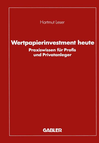 Wertpapierinvestment heute