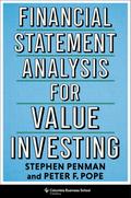 Financial Statement Analysis for Value Investing
