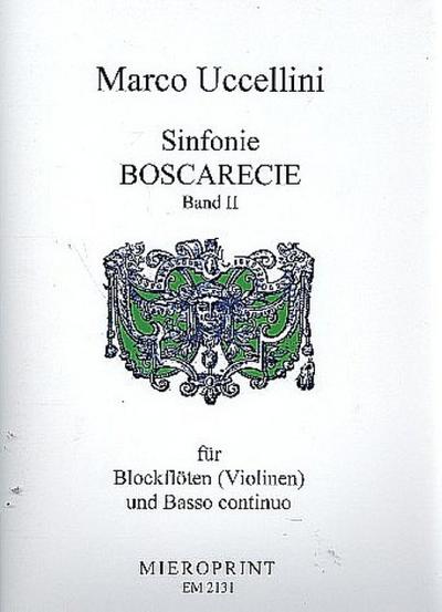 Sinfonie boscarecie op.8 Band 2 (Nr.20-37)für  1-3 Blockflöten (Violinen) und Bc