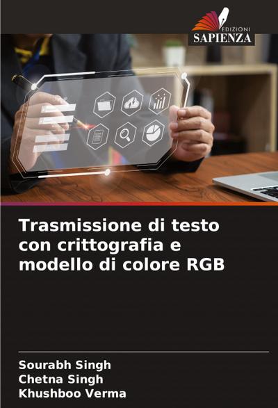 Trasmissione di testo con crittografia e modello di colore RGB