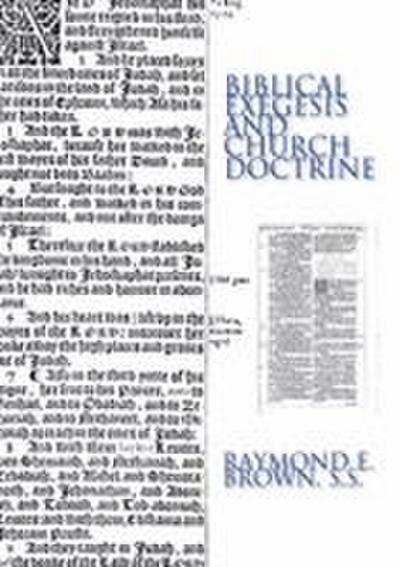 Biblical Exegesis and Church Doctrine