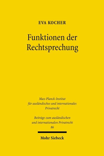 Funktionen der Rechtsprechung