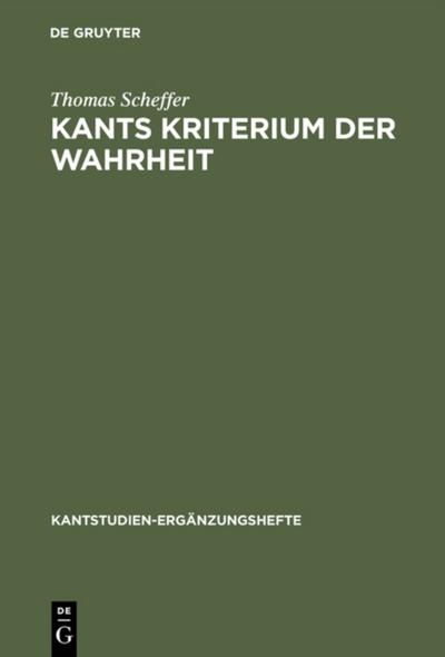 Kants Kriterium der Wahrheit