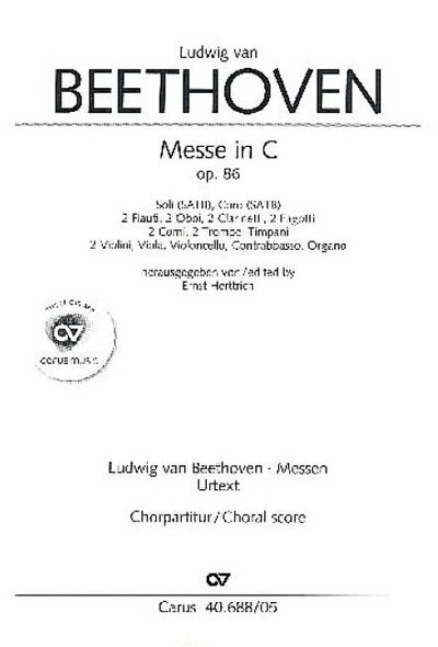 Messe C-Dur op.86für Soli, gem Chor und Orchester