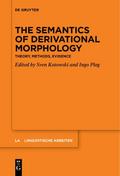 The Semantics of Derivational Morphology