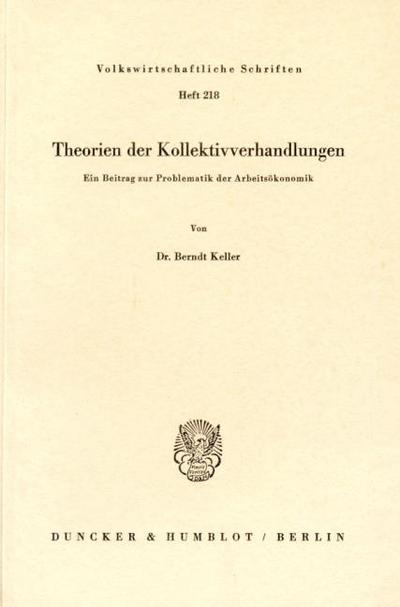 Theorien der Kollektivverhandlungen.