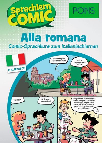 PONS Sprachlern-Comic Italienisch - Alla romana: Comic-Sprachkurs zum Italienischlernen