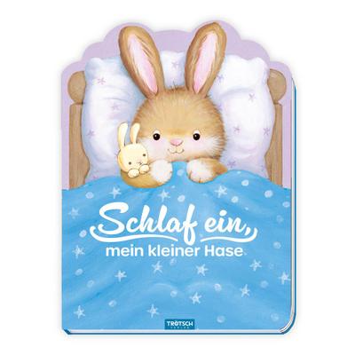 TRÖTSCH - Schlaf ein, mein kleiner Hase | Beruhigende Gutenachtgeschichte mit liebevollen Reimen | Pappbilderbuch mit zauberhaften Illustrationen für ... Geschichtenbuch Einschlafbegleitung