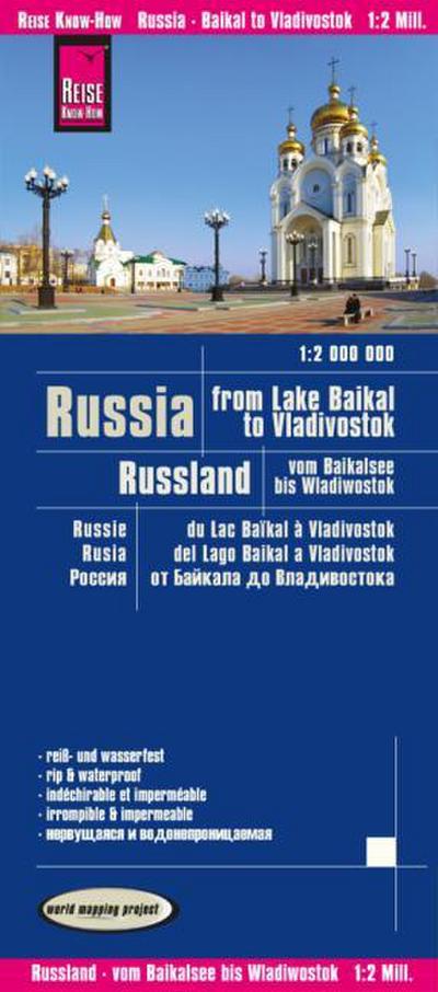 Landkarte Russland - vom Baikalsee bis Wladiwostok/Russia - from Lake Baikal to Vladivostok (1:2.000.000)