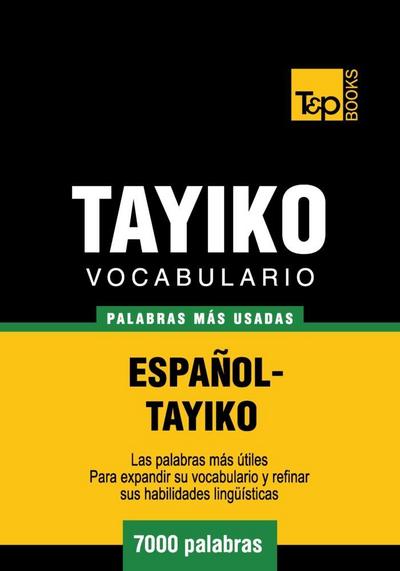 Vocabulario Español-Tayiko - 7000 palabras más usadas
