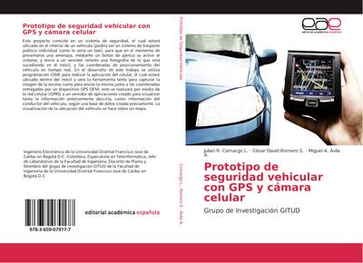 Prototipo de seguridad vehicular con GPS y cámara celular