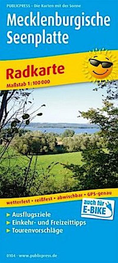 Mecklenburgische Seenplatte 1:100 000