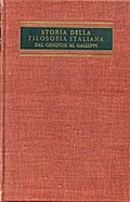 XVIII. Storia della filosofia italiana dal Genovesi al Galuppi vol. 1