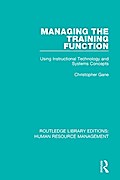 Managing the Training Function