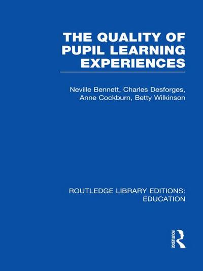 Quality of Pupil Learning Experiences (RLE Edu O)
